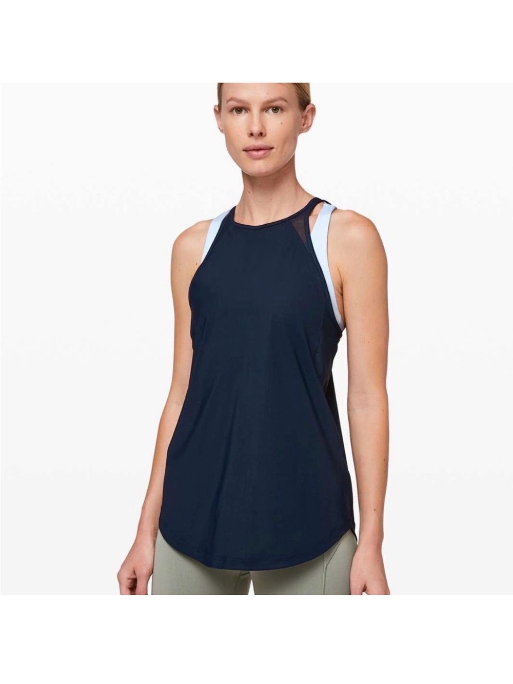 Lululemon Run Off-Route Tank Top in Navy